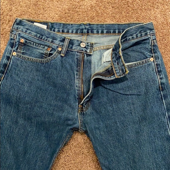 Levis 505 denim jeans 34Wx 30L - Picture 3 of 5